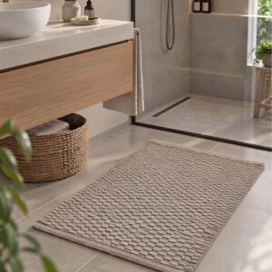 Alfombra Antideslizante Gris Claro 50x80cm