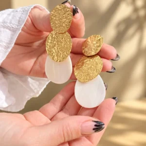 Aros Gotas De Nacar