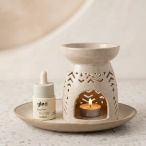 Hornillo En Cerámica Pequeño Para Esencias Aromas/Vela