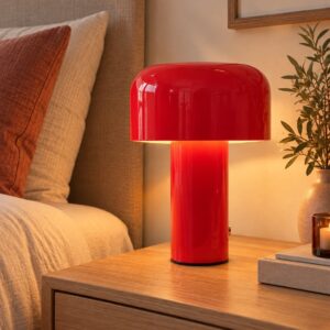 Lampara Led Forma Hongo Rubí